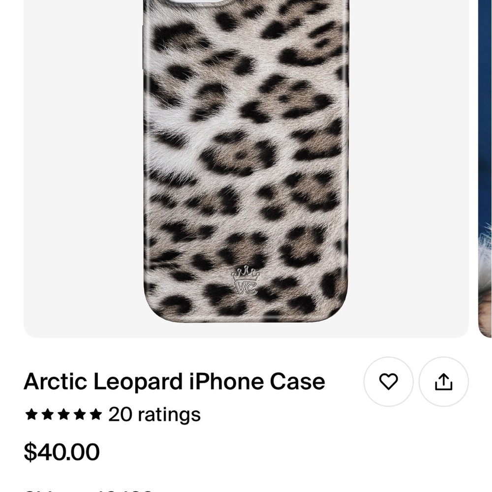 iPhone 14 Plus cheetah print phone case from velvet caviar
